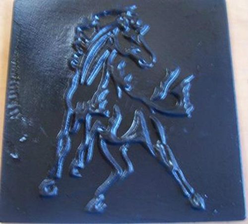 Concrete Cement  Horse Stallion 11&#034; Stamp Texture Mat Inlay BORDER ART New