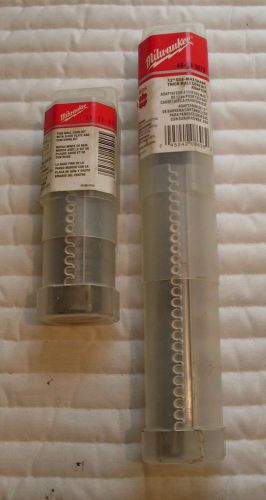 Milwaukee 48-03-3572 12&#034; sds-max core bit adapter and 48-20-5025 1-1/2 core bit for sale