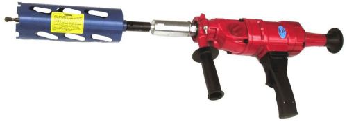 Dry core drill with 8 core bits and center guide for masonry and plumbing for sale