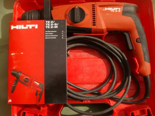 HILTI TE 2-S  Rotary Hammer Drill  -  Excellent Condition