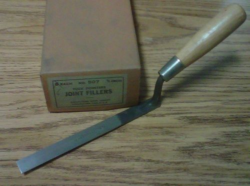 Vintage MARSHALLTOWN concrete joint filler tuck pointer No.507 USA 5/8&#034; masonary
