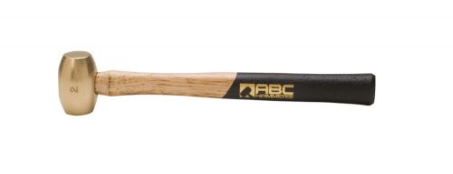 Abc hammers brass striking hammer, 2-lb, 12.5-inch hickory wood handle, #abc2bw for sale