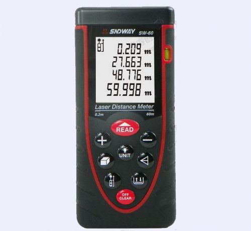 60m 197ft 2362in digital laser distance meter range finder measure diastimeter for sale