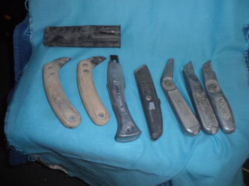 LOT CARPET INSTALLING TOOLS KNIVES ORCON/CRAIN/STANLEY/DELPHIN