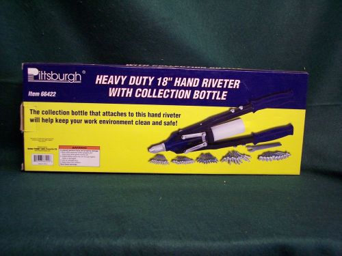 Pittsburgh Heavy Duty 18&#034; Hand Riveter. 1/8, 5/32, 3/32, 3/16, and 1/4&#034;  size.
