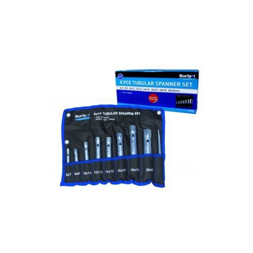 BLUE SPOT 8PCE TUBULAR BOX SPANNER SET 6-22MM DIY Professional Hand Tools