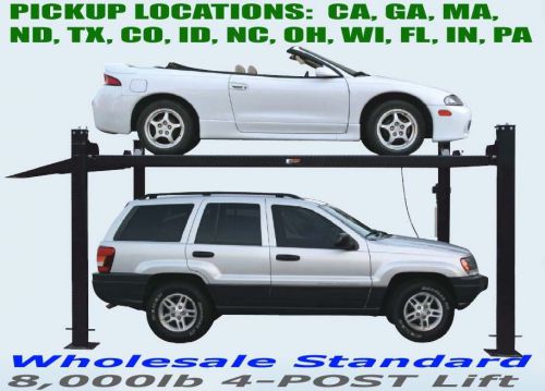 4post storage service lift 8,000 lb. parking hoist car truck suv 8000 fp8k ds for sale