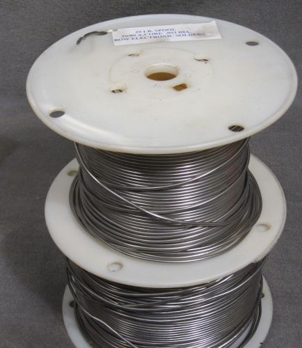 LOT 2 x 20 LB SPOOL BOW ELECTRONICS 20/80 SOLDER WIRE stained glass