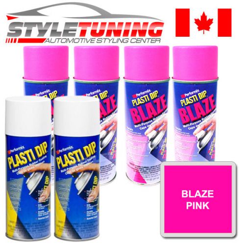 4 cans of plasti dip blaze pink + 2 white (base coat) - wheel kit - canada for sale
