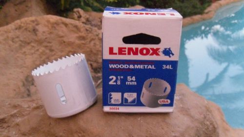Lenox 30034-34L Bi-Metal Hole Saw  2 1/8&#034; 54mm