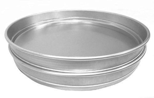 Allied Metal CPHS6X3 Heavy Weight Aluminum Straight Sided Pizza/Cake Pan  Stacki