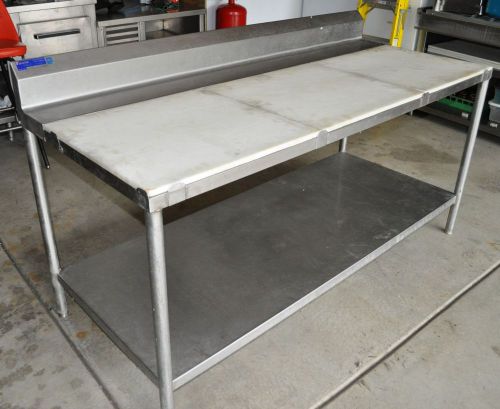 6 Foot Heavy Duty Stainless Steel Butcher Table 1 Shelf Work Prep 72&#034; x 30&#034;