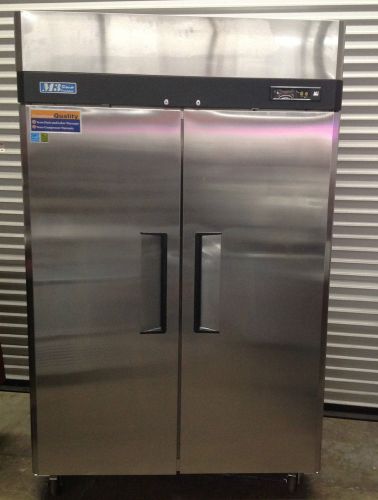 2 door freezer turbo air m3f47-2 #2100 commercial restaurant reach in nsf double for sale
