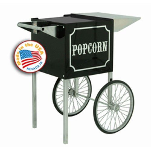 Paragon 3070820 Medium 1911 Black / Chrome Cart for 8 oz Popcorn Popper Machines