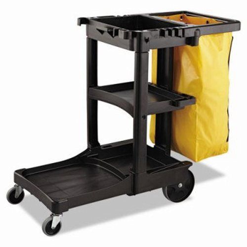 Rubbermaid Zippered Vinyl Cleaning Cart Bag, 21gal, Yellow (RCP6183YEL)