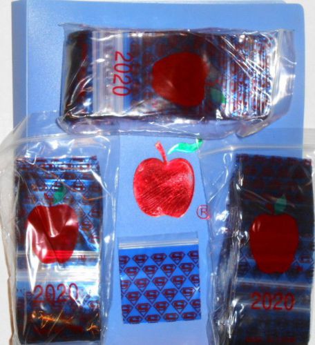 apple brand baggies zippitz bags 2&#034;x2&#034; 2020 size superman 300ct  Sick Price!