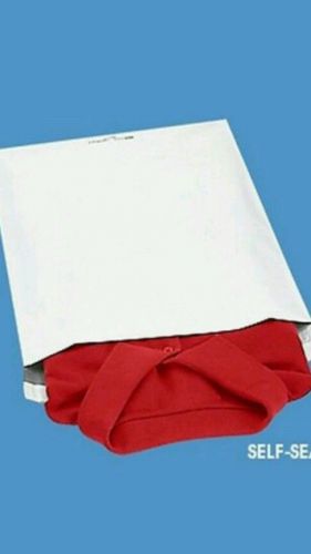 40 White Poly bag plastic mailing envelops 10x13