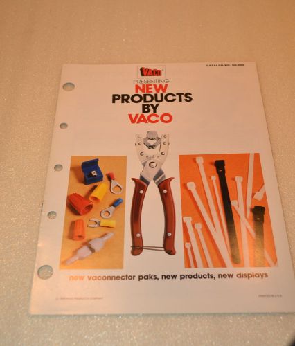 PRESENTING NEW PRODUCTS by VACO CATALOG No. SD-222 (1978) (JRW #021) Hand Tools