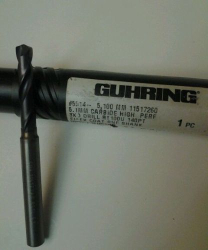 GUHRING 5.1 mm SOLID CARBIDE DRILL