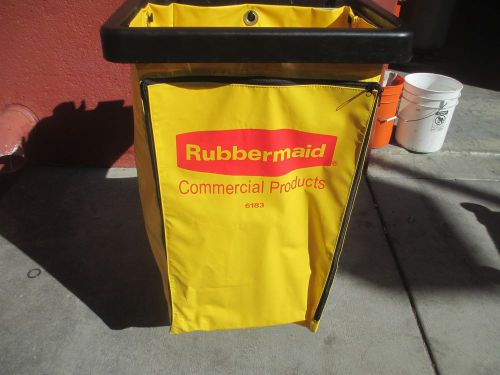 #K434 Rubbermaid Utility Janitor Commercial Cart Mobile 3 Shelf Maid