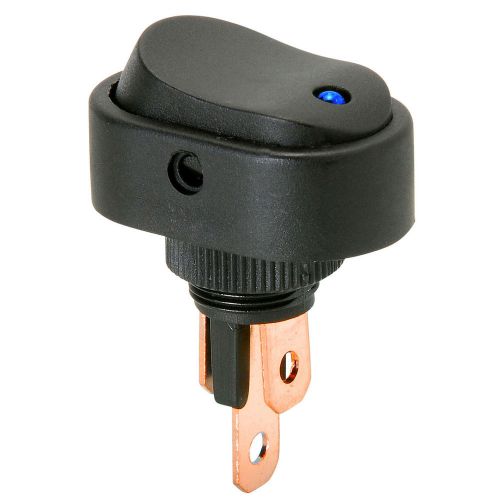 SPST Automotive Rocker Switch w/Blue LED 12V 060-762