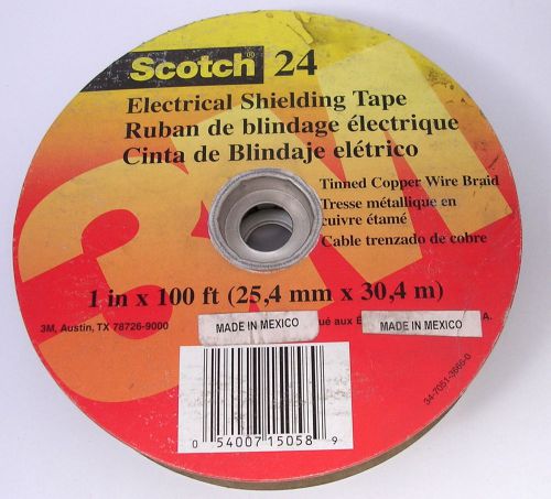 1 roll scotch electrical shielding tape 24-1x100ft, 1 in x 100 ft 25 mm x 30,5 m for sale