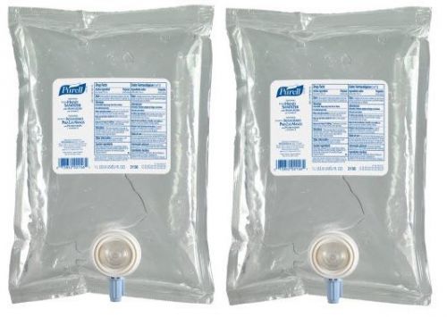 Lot of Two (2) 1L Refill Bags of Purell/Gojo 2156 Hand Sanitizer Gel Liter Pouch