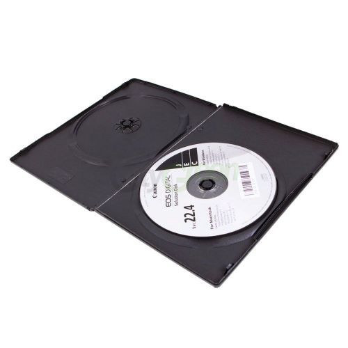 SUPERTHIN  9mm Slim Double 2 Disc Music DJ CD DVD Blu-Ray Case Storage Box