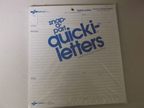 National Snap a Part Quici letters 50 sets 3 ply 8.5 x 9 1/4 RULED