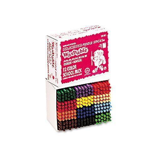 NEW SANFORD 1818 Fiddle Sticks Washable Markers, Fine Point, 12 Colors, 216/Pack