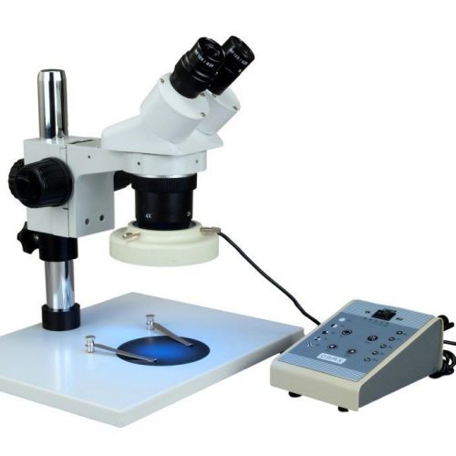 20X-80X Stereo Binocular Microscope+80 LED Ring Light for Industrial Inspection