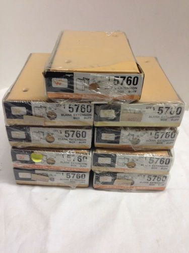 Wiremold 5760 blank extension box buff 5760 (lot of 9) new for sale