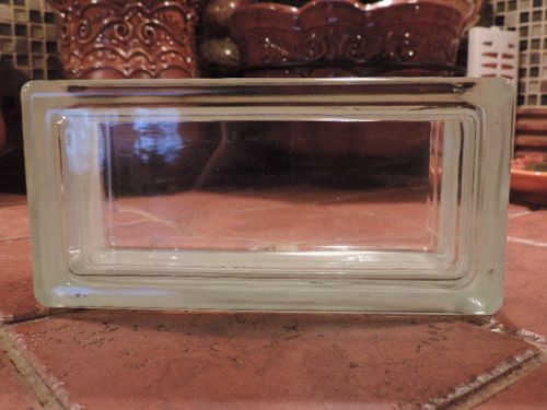 Glass Block By Weck. NEW!!! 4 x 8 x 3-1/8&#034; CLEAR SEE THROUGH  ( For 1 block)
