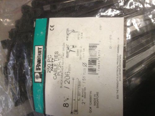 LOT OF 3 BAGS Panduit PLT2H-TLO Cable Ties, 8-1/8&#034; Long