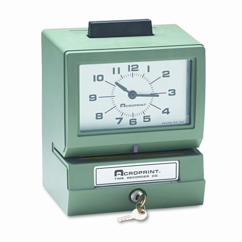 Model 125 Analog Manual Print Time Clock with Date/0-23 Hours/Minutes