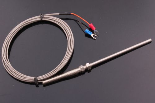 3m cable stainless steel 100mm probe k type sensors thermocouple for sale