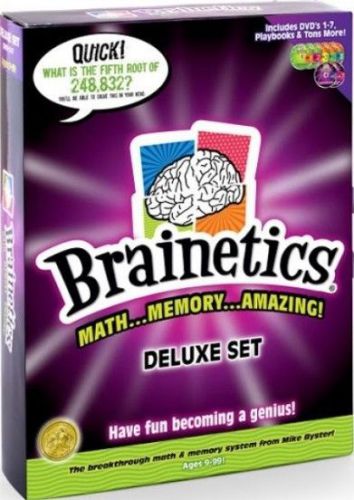 Brainetics Deluxe 7 DVD Set - Math, Memory, Amazing - Complete, New Open Box