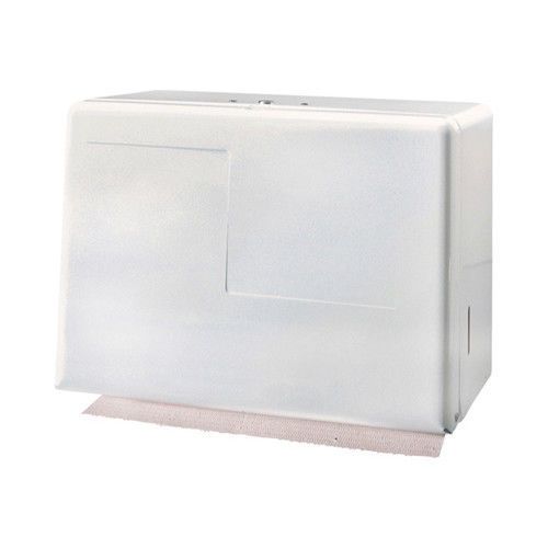 Georgia pacific single fold space saver paper towel dispenser in white for sale