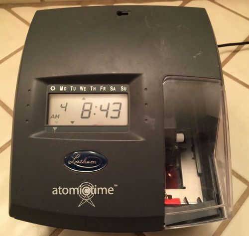 Lathem Atomictime 1500E Employee Time Clock with Power Cord