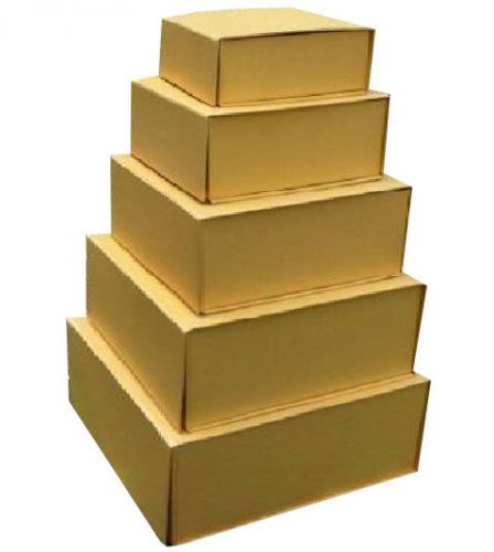 10999G Box, Gift Gold Handmade Magnetic Closure Packaging Set of 5 10999G