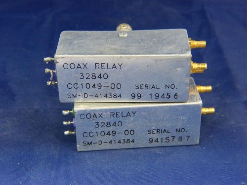 Lot of 2 Microwave RF Coax Relay SM-D-414384