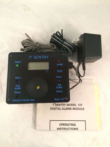 Hampshire Controls Sentry 125-50LRBH Temp Alarm w/ Sensor Power Supply &amp; Manual