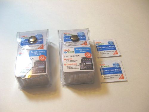 48 Count Individually Wrapped Tech &amp; Clean Touchscreen Pre-Moistened Wipes