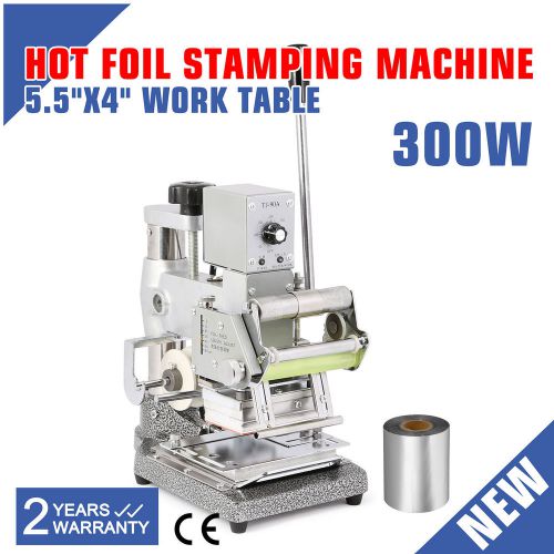 HOT FOIL STAMPING MACHINE PAPER LEATHER TIPPER EMBOSSER FREE FOIL PAPER GREAT