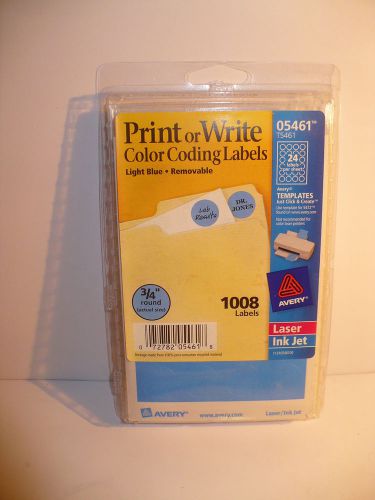Avery Print or Write Color Coding  Labels 05461 1008 3/4 in round Blue