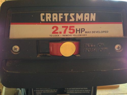 Crafstman 2.75 hp Radial arm saw Table saw woodwork cabinets ripping