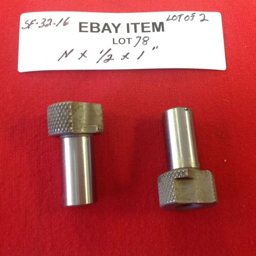 Acme sf-32-16 slip-fixed renewable drill bushings 0.3020&#034; x 1/2 x 1&#034; lot of 2 for sale