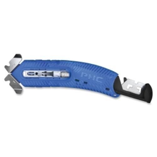 Phc Ambidextrous Safety Cutter - 1 X Blade[s] - Carbon Steel Blade - Blue (s8)