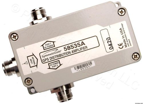 Symmetricom 58535A GPS 1:2 Input 2-Way Active Antenna Signal Splitter N Male NEW