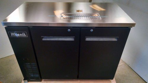 New migali commercial 48&#034; direct draw bar kegerator refrigerator. model c-dd48-2 for sale